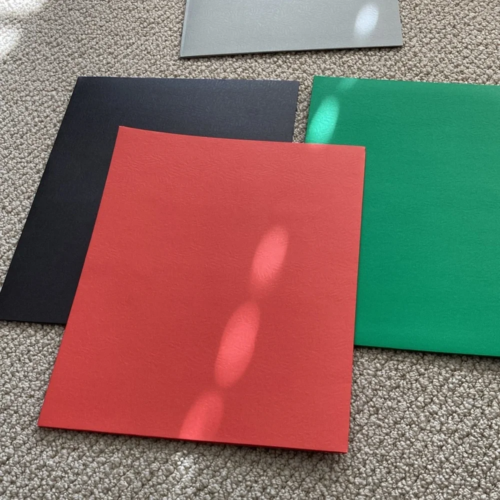 NEW OfficeMax Folders Four Pack Folio Two Pocket Multicolor Office Supplies
